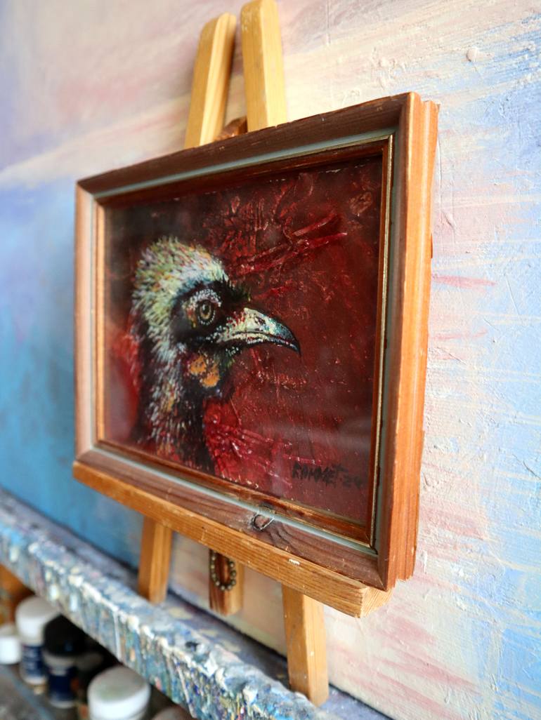 Original Impressionism Animal Painting by Rakhmet Redzhepov