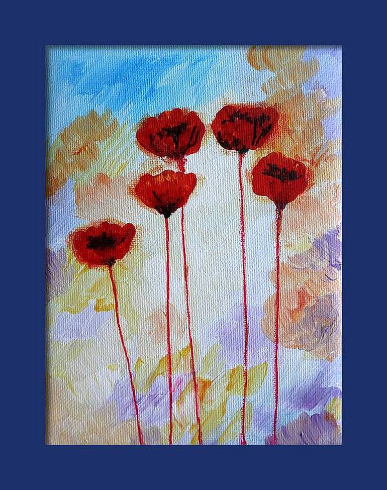 Original Impressionism Floral Painting by Rakhmet Redzhepov