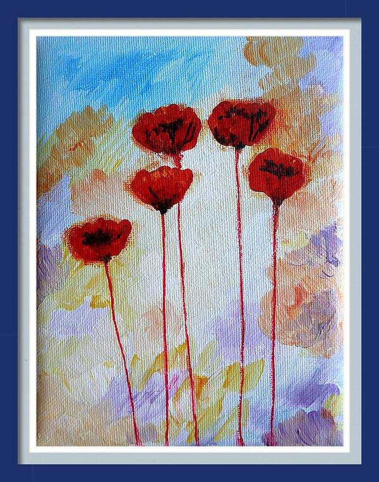 Original Impressionism Floral Painting by Rakhmet Redzhepov