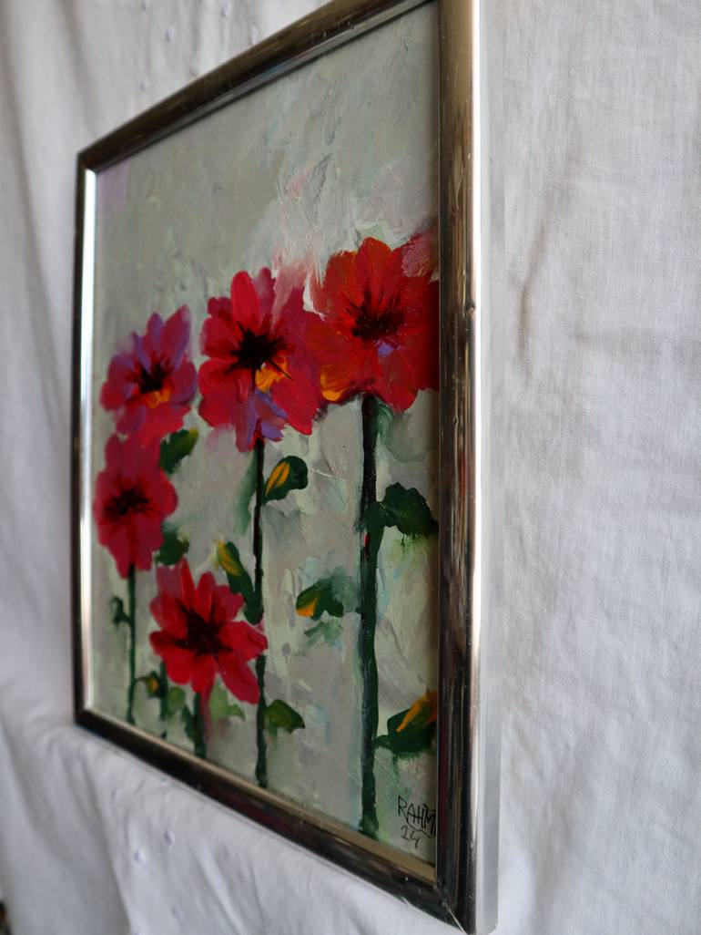 Original Impressionism Floral Painting by Rakhmet Redzhepov