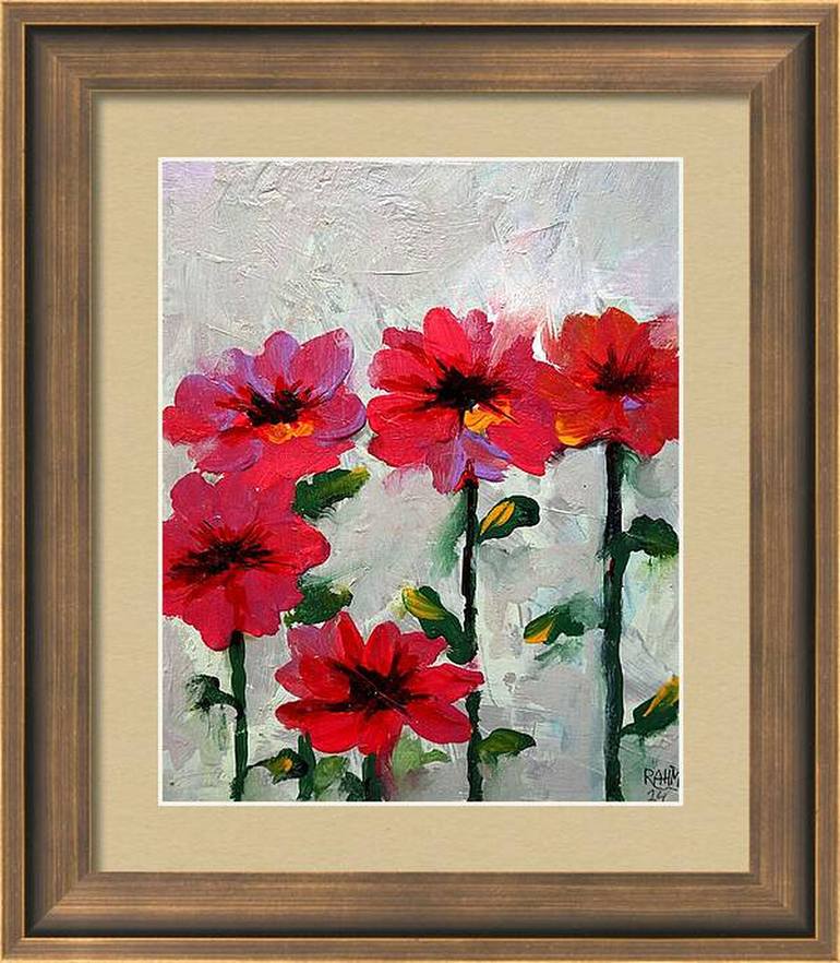 Original Impressionism Floral Painting by Rakhmet Redzhepov