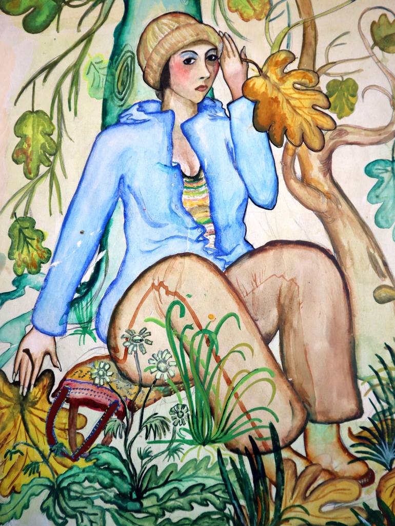 Original Expressionism Floral Painting by Rakhmet Redzhepov