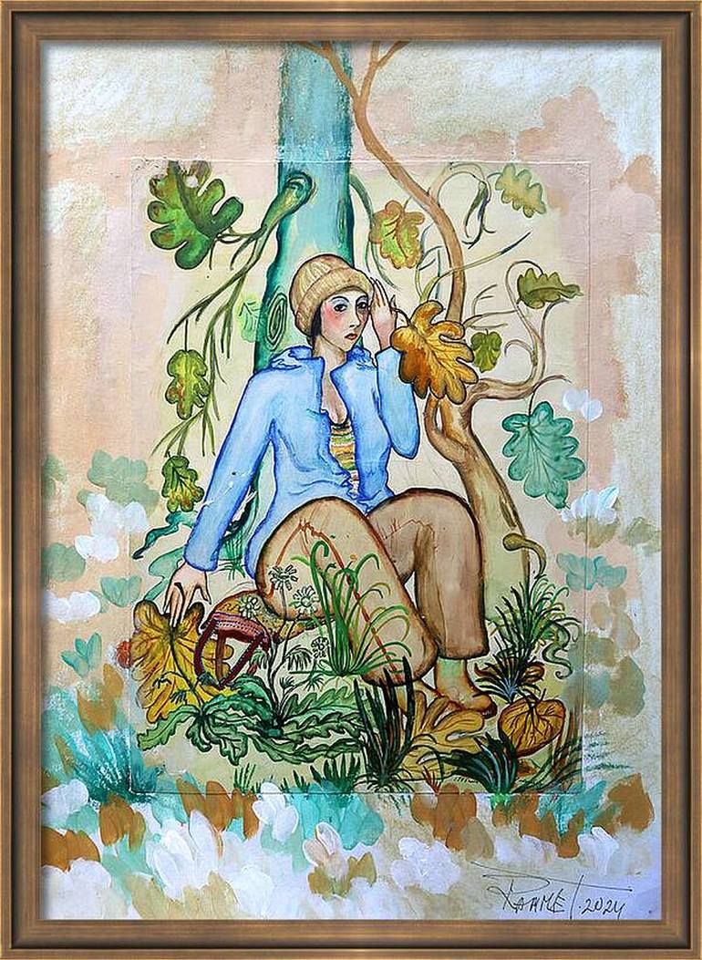 Original Expressionism Floral Painting by Rakhmet Redzhepov