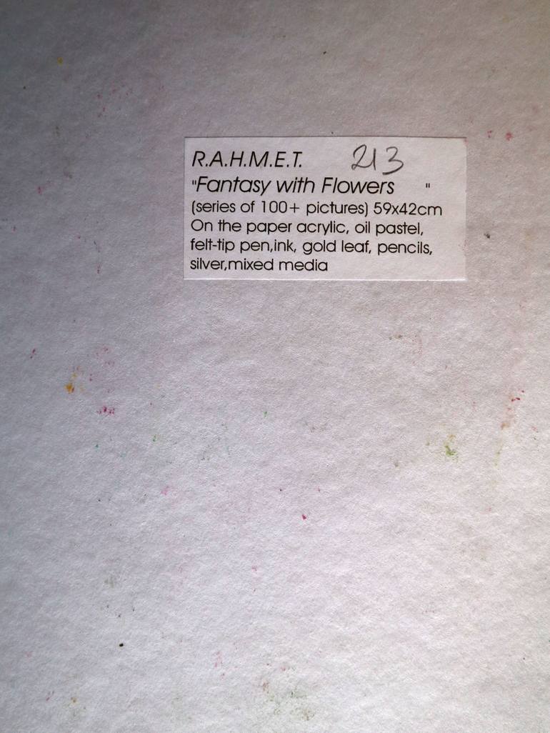 Original Expressionism Floral Painting by Rakhmet Redzhepov