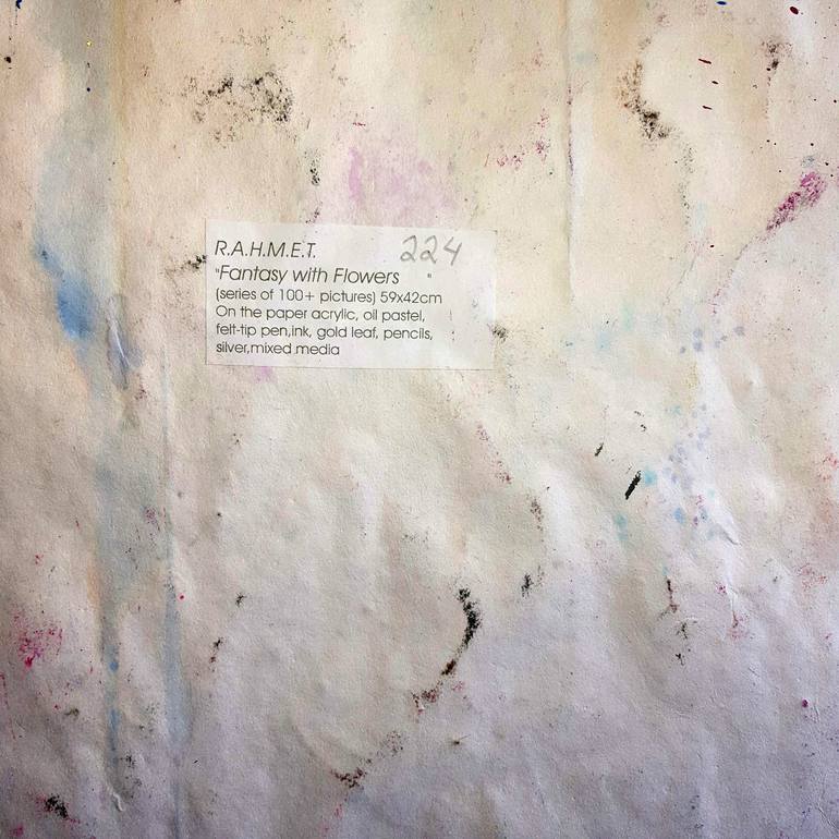 Original Expressionism Floral Painting by Rakhmet Redzhepov
