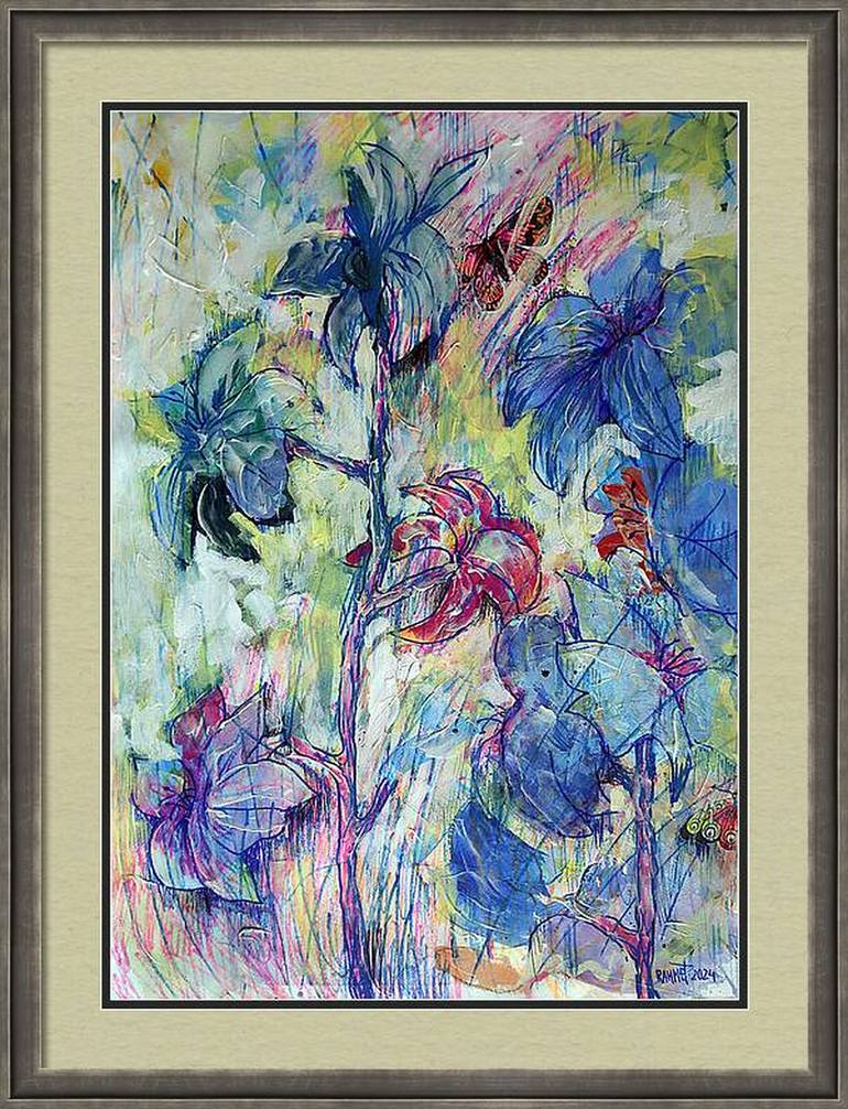 Original Impressionism Floral Painting by Rakhmet Redzhepov