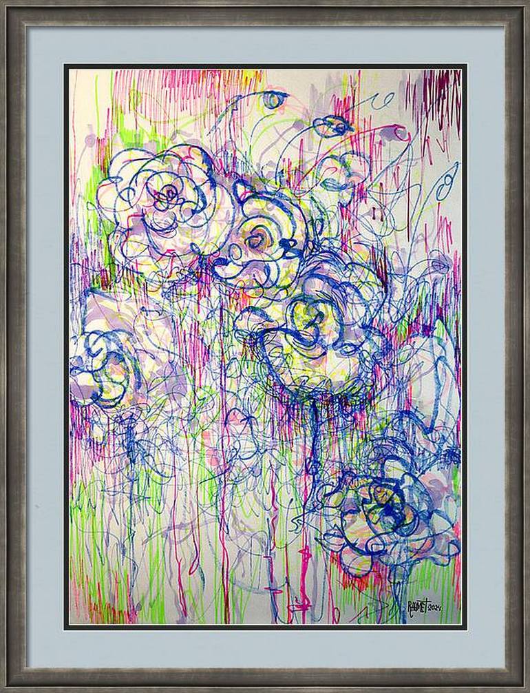 Original Impressionism Floral Painting by Rakhmet Redzhepov