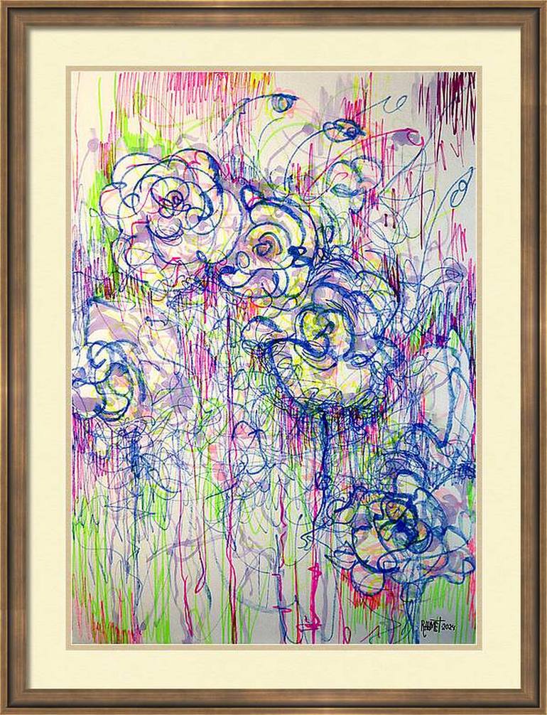 Original Impressionism Floral Painting by Rakhmet Redzhepov