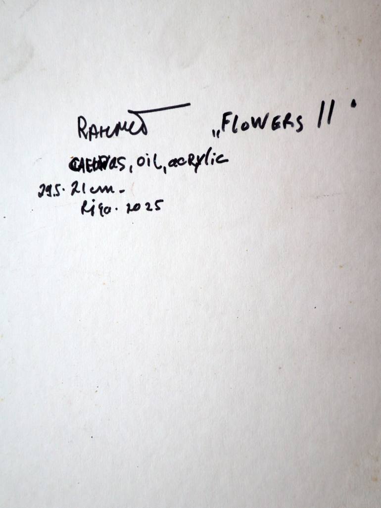 Original Expressionism Floral Painting by Rakhmet Redzhepov