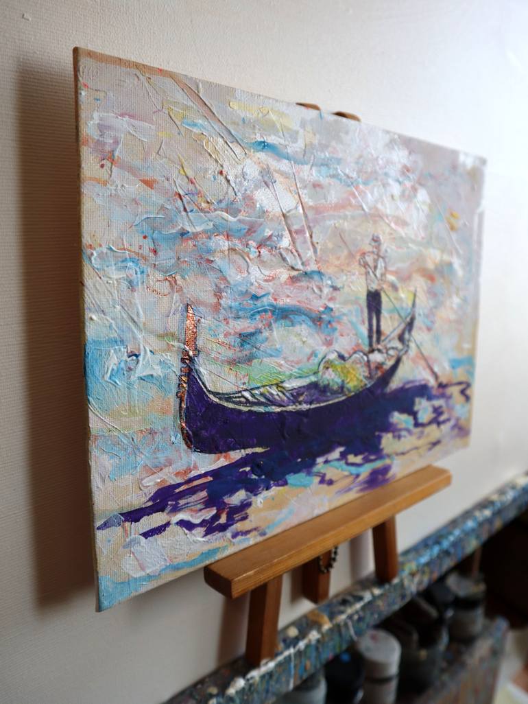 Original Expressionism Seascape Painting by Rakhmet Redzhepov