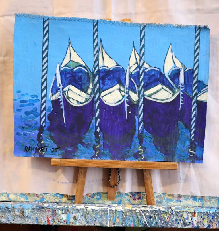 Original Impressionism Landscape Painting by Rakhmet Redzhepov