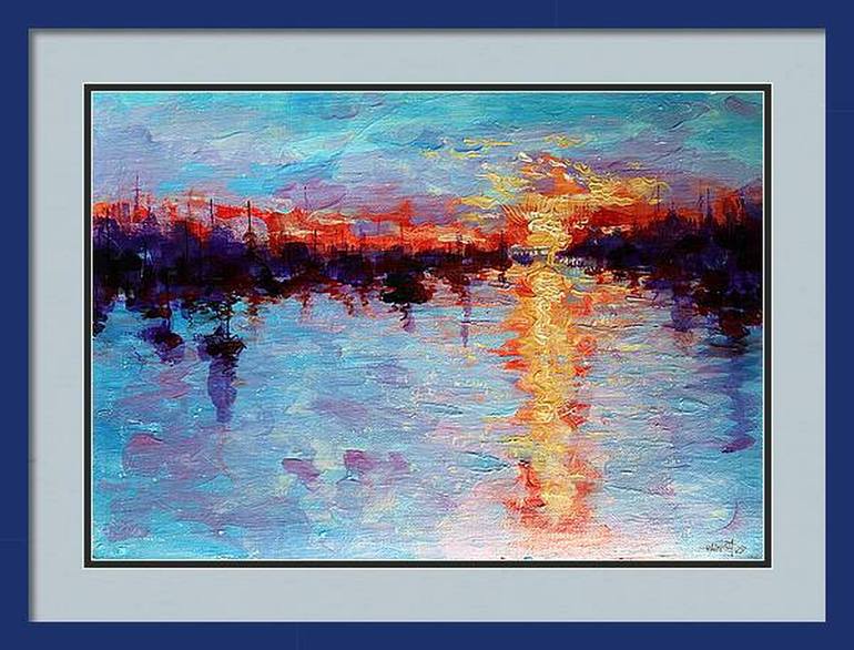 Original Impressionism Seascape Painting by Rakhmet Redzhepov