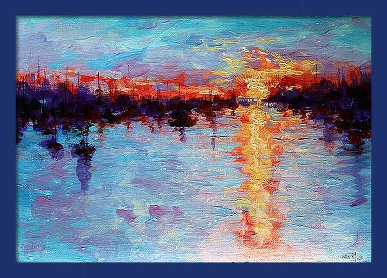 Original Impressionism Seascape Painting by Rakhmet Redzhepov