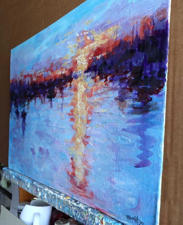 Original Impressionism Seascape Painting by Rakhmet Redzhepov