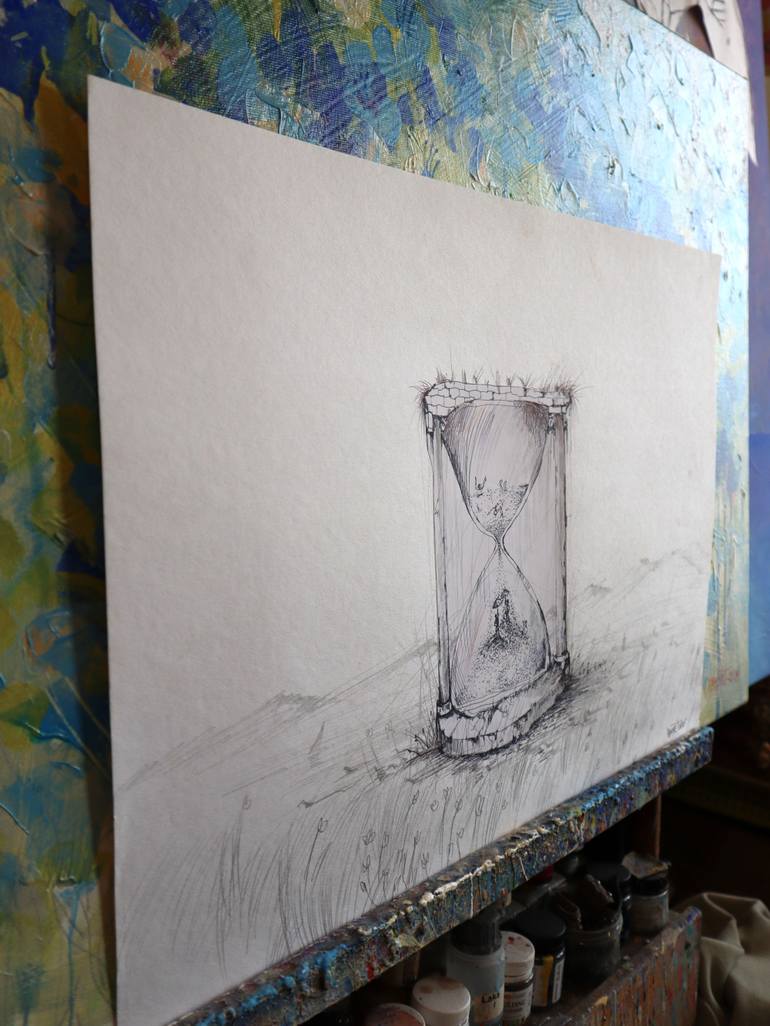 Original Expressionism Landscape Painting by Rakhmet Redzhepov