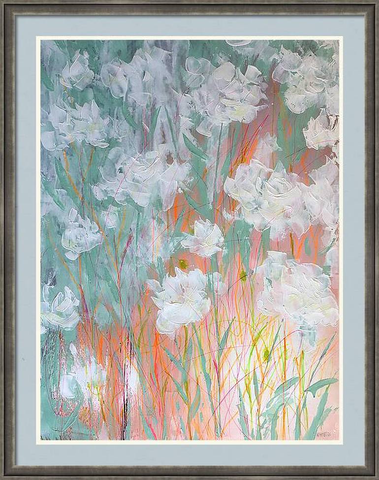 Original Expressionism Floral Painting by Rakhmet Redzhepov