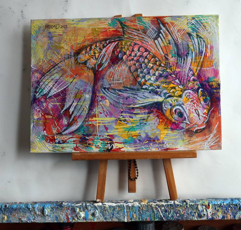 Original Impressionism Animal Painting by Rakhmet Redzhepov