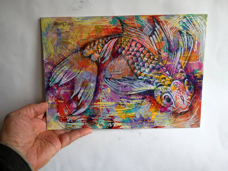 Original Impressionism Animal Painting by Rakhmet Redzhepov