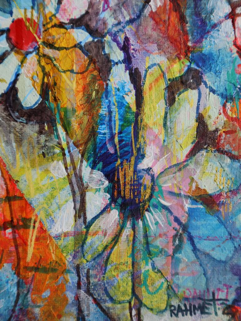 Original Impressionism Floral Painting by Rakhmet Redzhepov