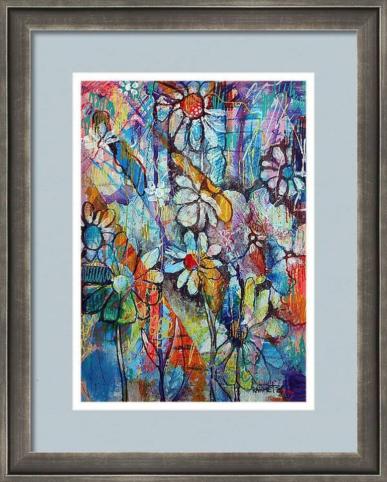 Original Impressionism Floral Painting by Rakhmet Redzhepov