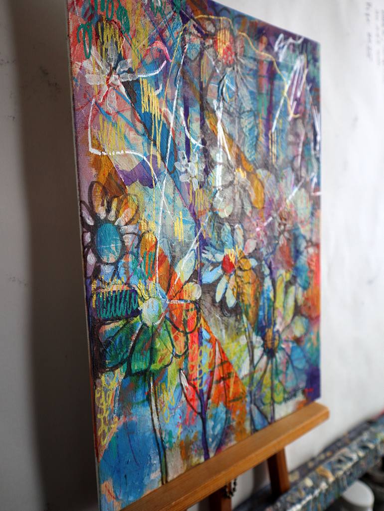 Original Impressionism Floral Painting by Rakhmet Redzhepov