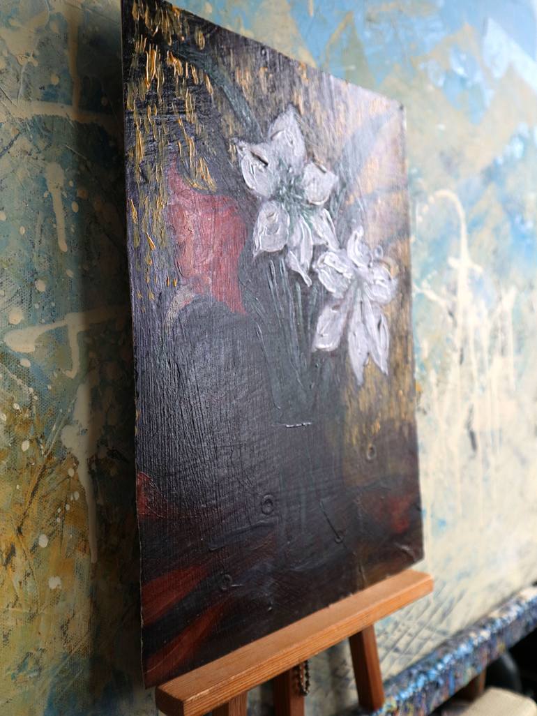 Original Impressionism Floral Painting by Rakhmet Redzhepov