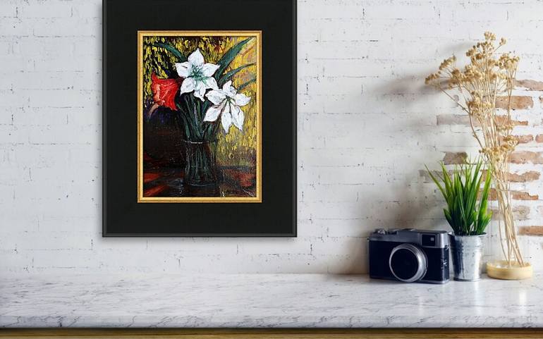 Original Impressionism Floral Painting by Rakhmet Redzhepov
