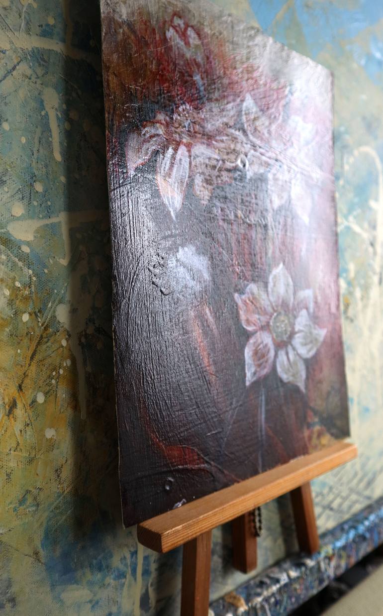 Original Impressionism Floral Painting by Rakhmet Redzhepov