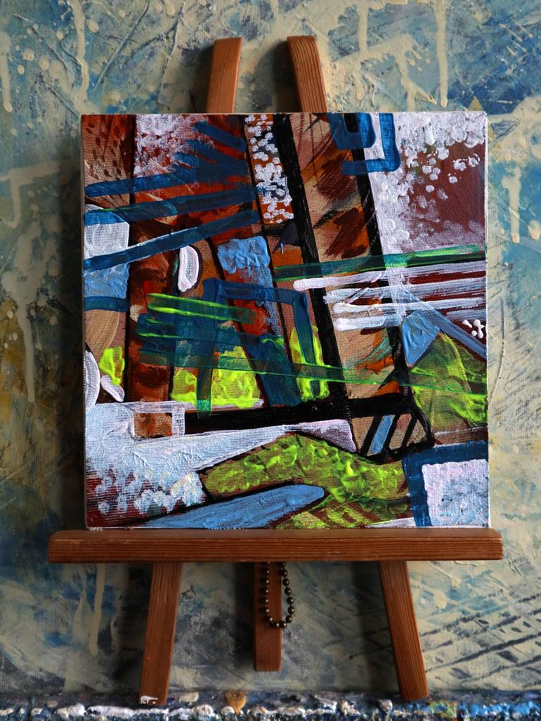 Original Abstract Expressionism Abstract Painting by Rakhmet Redzhepov