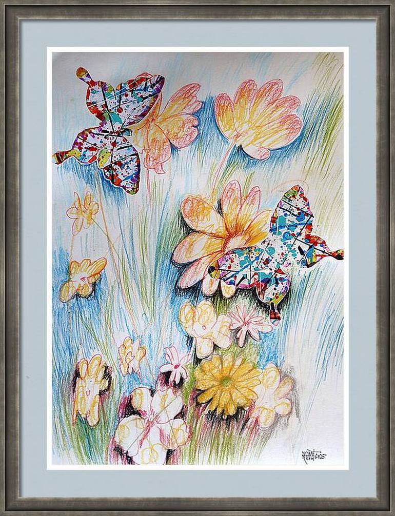Original Impressionism Floral Painting by Rakhmet Redzhepov