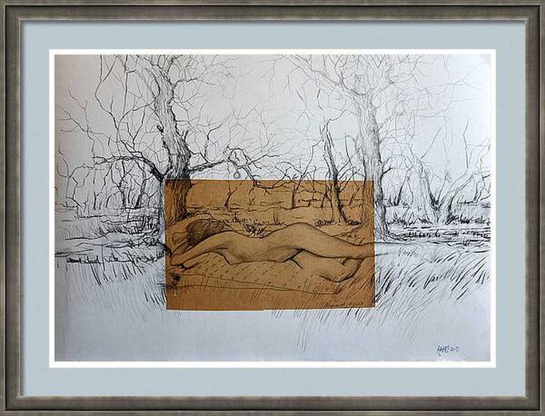 Original Impressionism Erotic Painting by Rakhmet Redzhepov