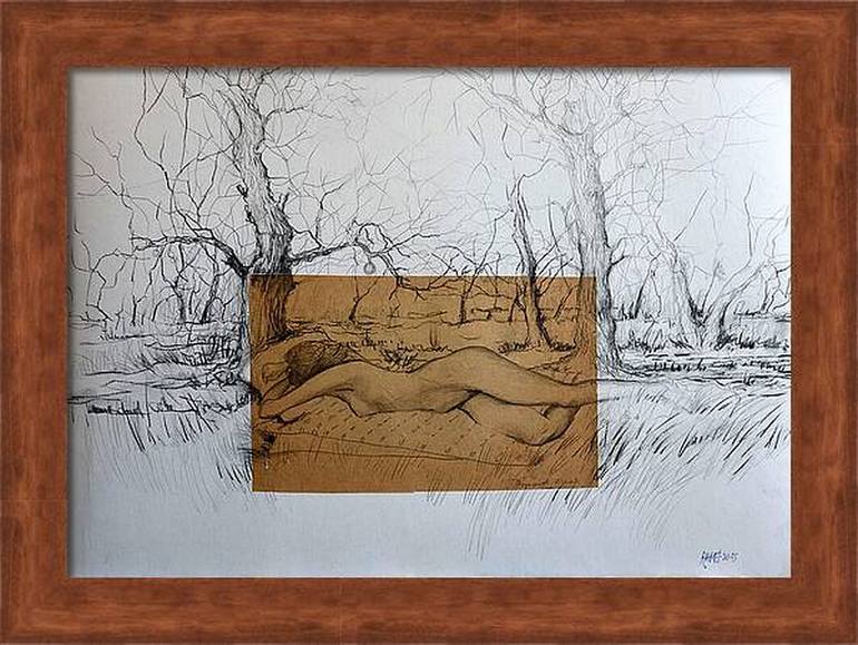 Original Impressionism Erotic Painting by Rakhmet Redzhepov