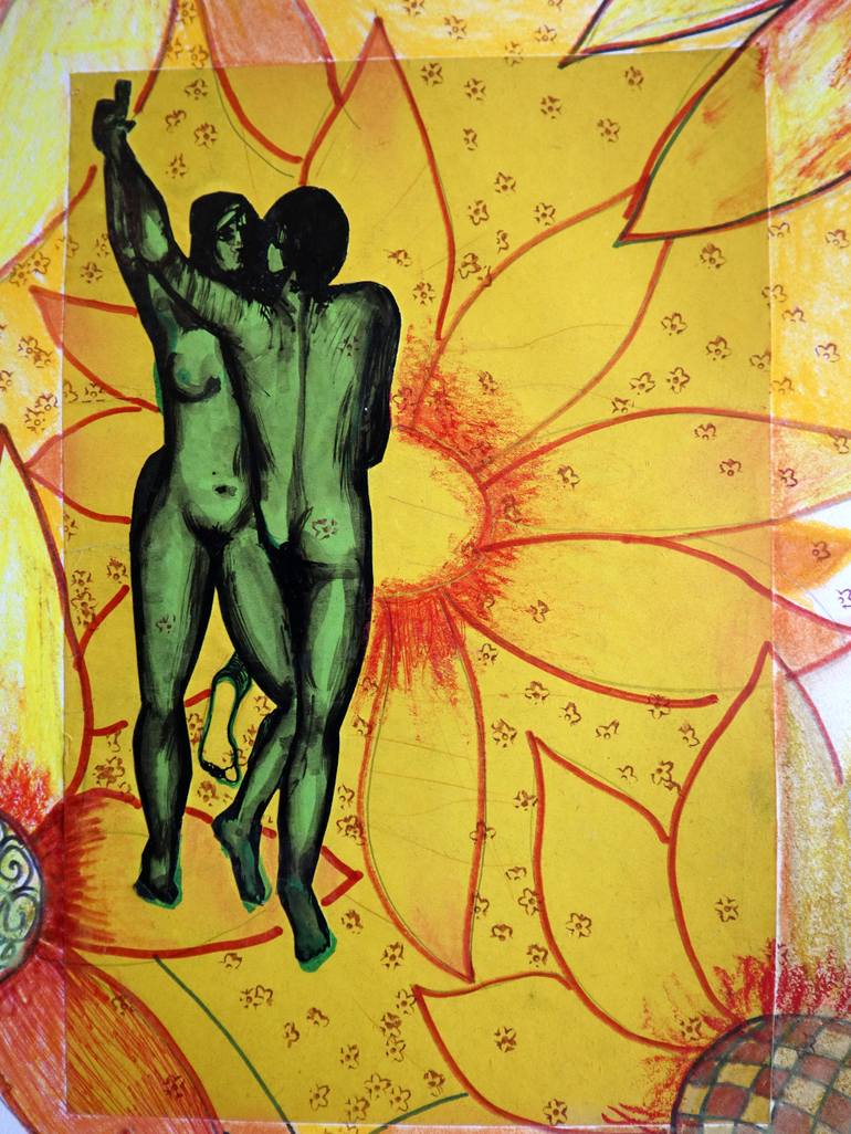 Original Impressionism Erotic Painting by Rakhmet Redzhepov