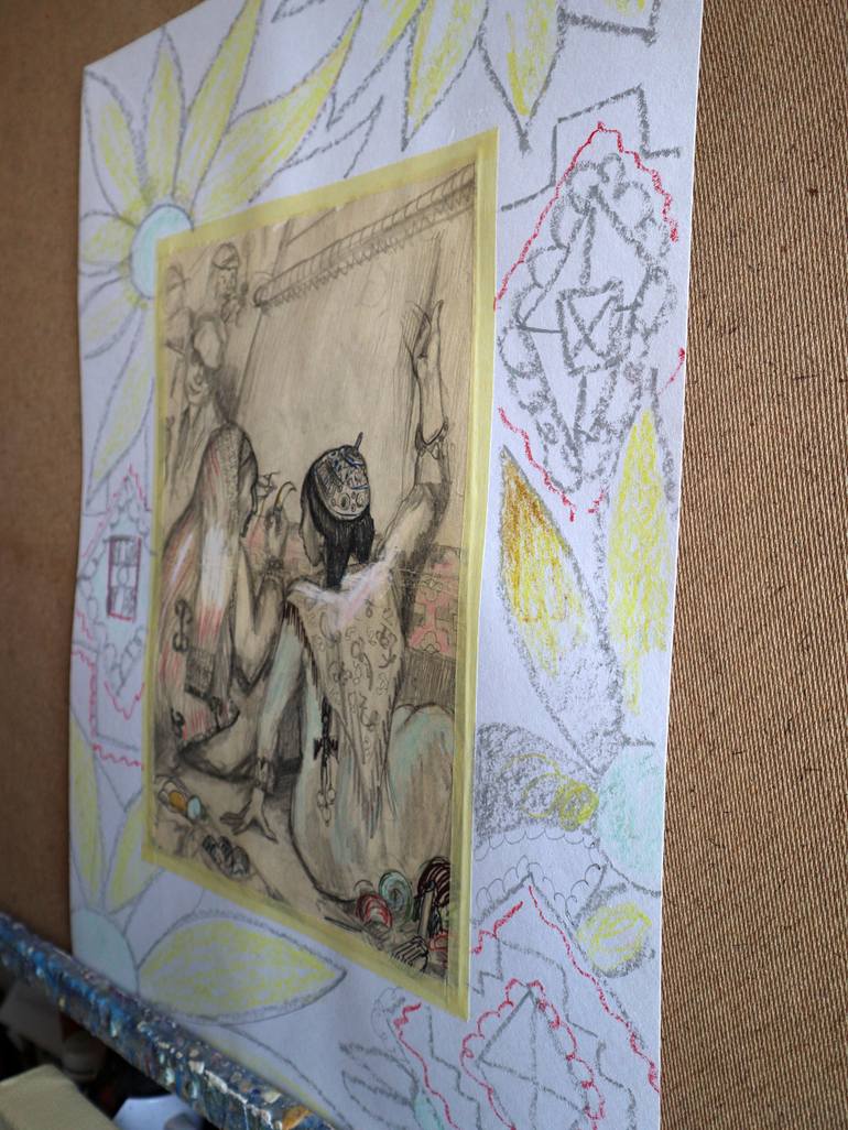 Original Impressionism Love Painting by Rakhmet Redzhepov