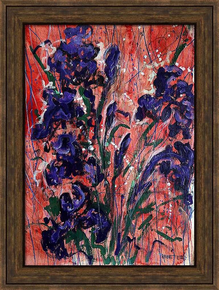 Original Impressionism Floral Painting by Rakhmet Redzhepov