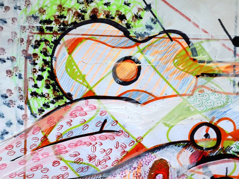Original Expressionism Erotic Painting by Rakhmet Redzhepov