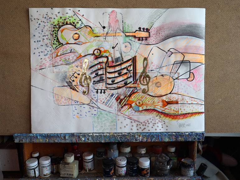 Original Expressionism Erotic Painting by Rakhmet Redzhepov