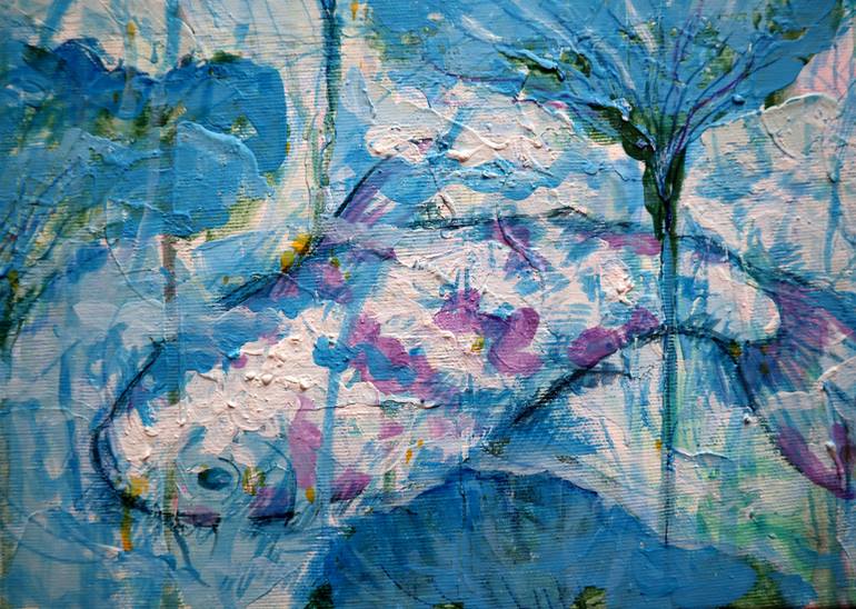 Original Impressionism Floral Painting by Rakhmet Redzhepov