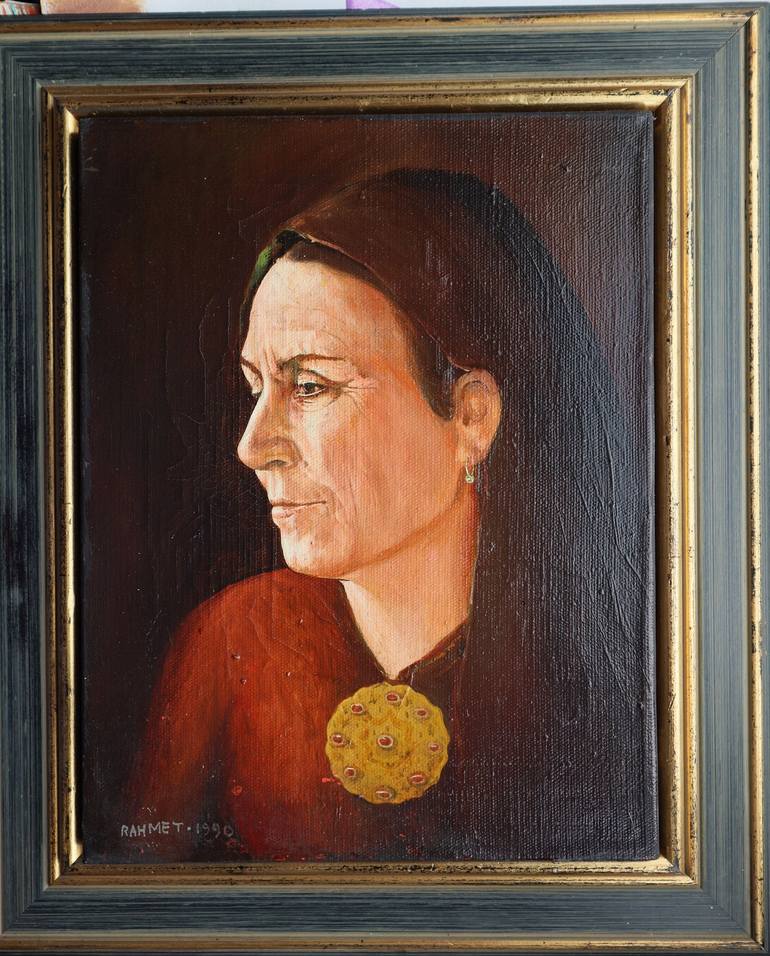 Original Portrait Painting by Rakhmet Redzhepov