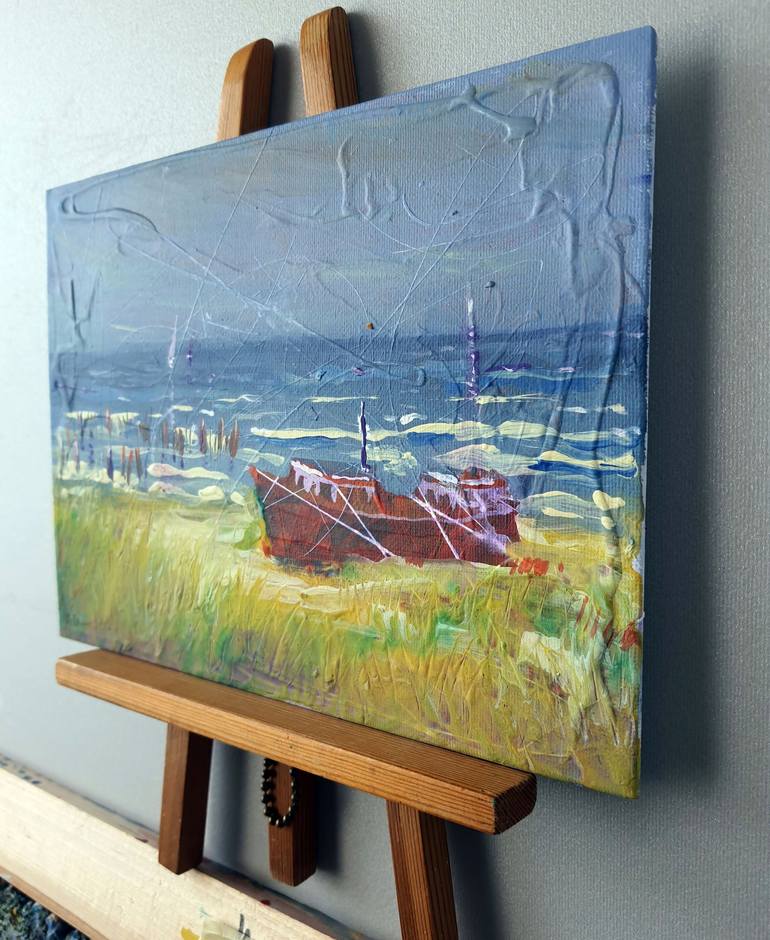 Original Impressionism Seascape Painting by Rakhmet Redzhepov