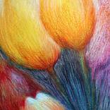 Fantasy with Flowers 337: mixed, paper, 59x42cm, unframed by Rakhmet Redzhepov