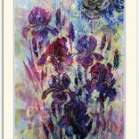 Fantasy with Flowers 339: Mixed Media Painting on Paper, 59x42cm by Rakhmet Redzhepov