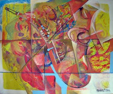 Print of Abstract World Culture Paintings by Rakhmet Redzhepov