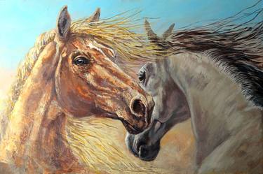 Print of Fine Art Horse Paintings by Rakhmet Redzhepov