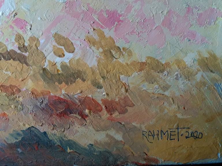 Original Impressionism Horse Painting by Rakhmet Redzhepov