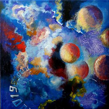 Print of Outer Space Paintings by Rakhmet Redzhepov