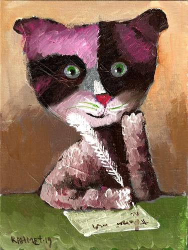 Print of Dada Cats Paintings by Rakhmet Redzhepov