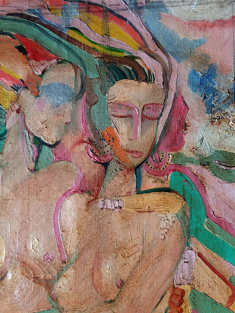 Original Abstract Expressionism Body Painting by Rakhmet Redzhepov
