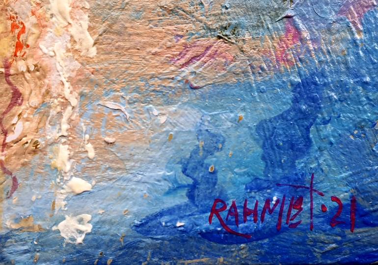 Original Abstract Expressionism Landscape Painting by Rakhmet Redzhepov