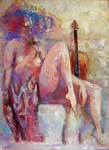 Print of Abstract Expressionism Erotic Paintings by Rakhmet Redzhepov